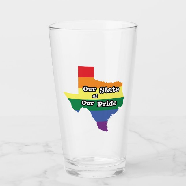 Copo De Pint Nosso Estado de Orgulho| Texas (Frente)
