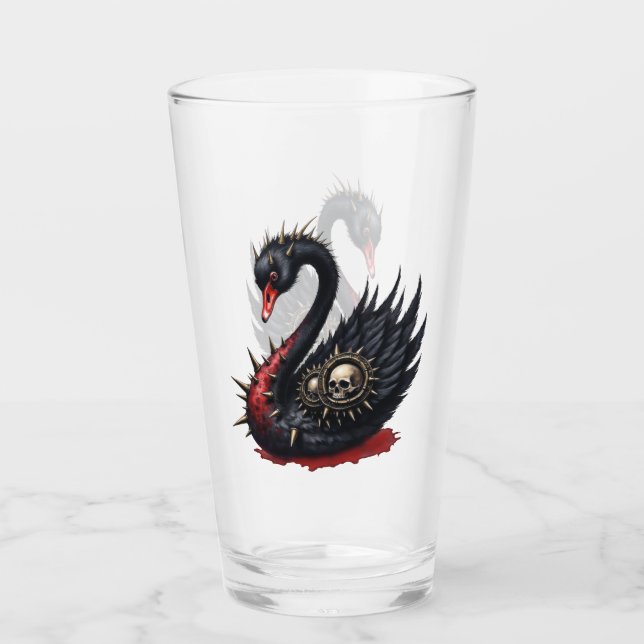 Copo De Pint Not Your Average Swan – Spikes, Skulls & Sass.  (Frente)