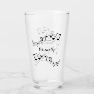 Copo De Pint Notas de música do na moda Trendy Legal Drink Pers