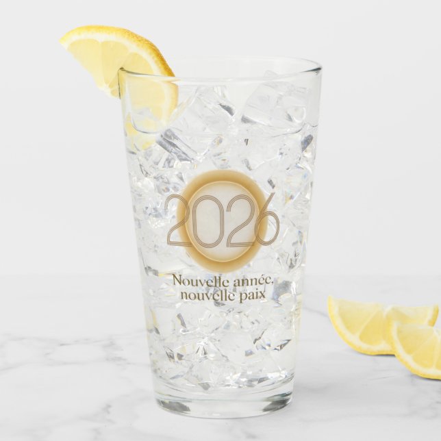 Copo De Pint Nouvelle année, nouvelle paix (Gelo frontal)