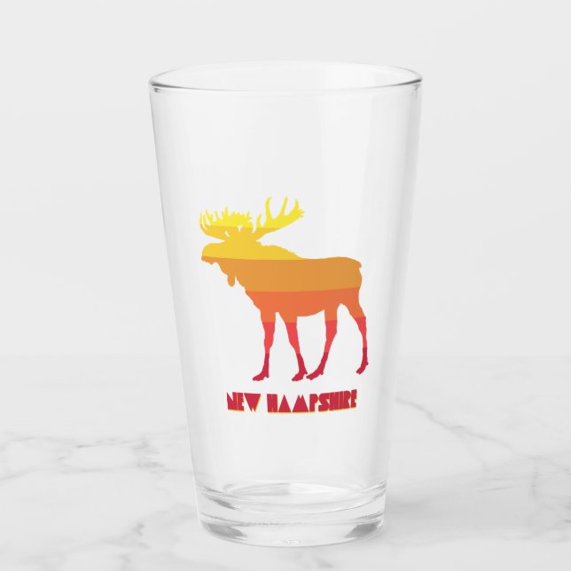 Copo De Pint Nova Hampshire Moose (Frente)