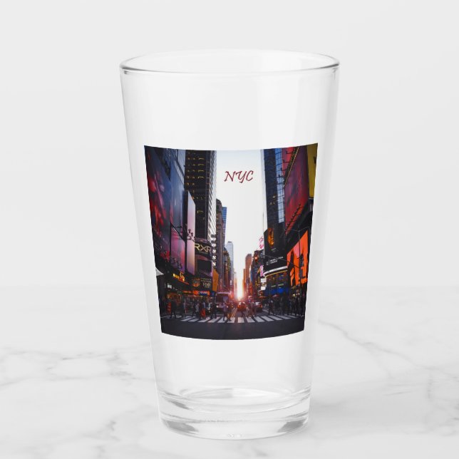 Copo De Pint Nova Iorque do Quadrado NYC Times (Frente)