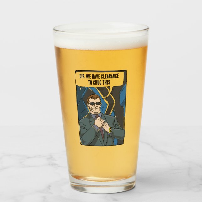 Copo De Pint NOVO! Depuração da Taça de Vidro para Chug - Taman (Frente (Preenchido))