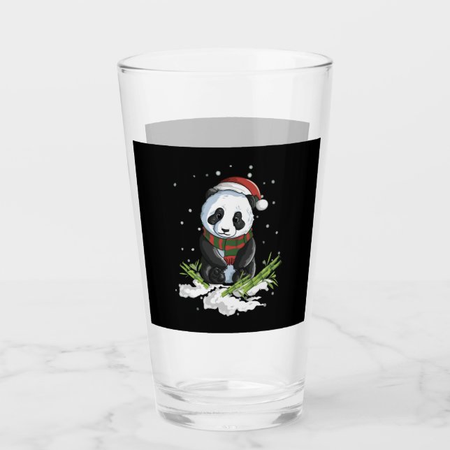 Copo De Pint Novo natal panda neve inverno Natal (Frente)