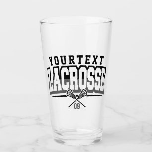 Copo De Pint Número da Equipe do NOME ADD do Jogador de Lacross
