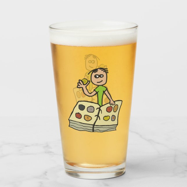 Copo De Pint Numismatista de Coleta de Moedas (Frente (Preenchido))