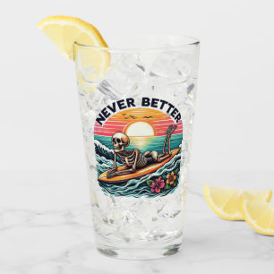 Copo De Pint Nunca Melhor - Skelset surf Sunset Wave Design