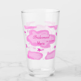 Copo De Pint nuvens cor-de-rosa estrelas pastel bridesmaid mode