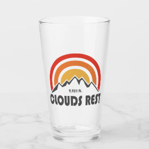 Copo De Pint Nuvens Descansam Montanha Yosemite