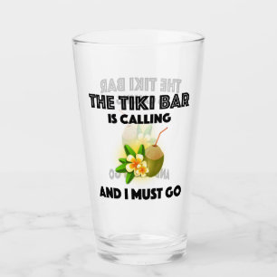 Copo De Pint O Bar Tiki Está Ligando E Eu Tenho Que Ir Tropica