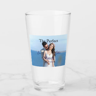 Copo De Pint o casamento perfeito azul nome foto data casal