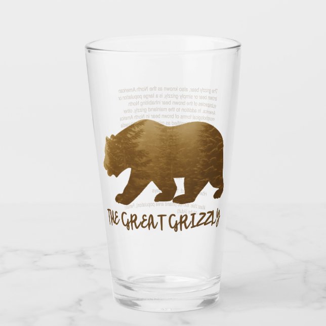 Copo De Pint O Excelente Grizzly (Frente)