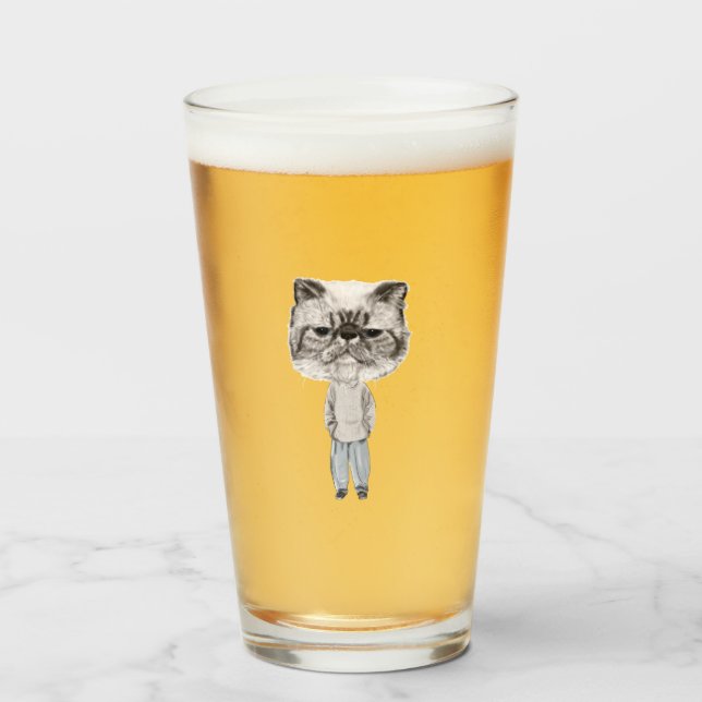 Copo De Pint O gato (Frente (Preenchido))
