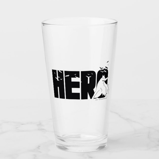 Copo De Pint O Gráfico "Herói" do Batman (Frente)
