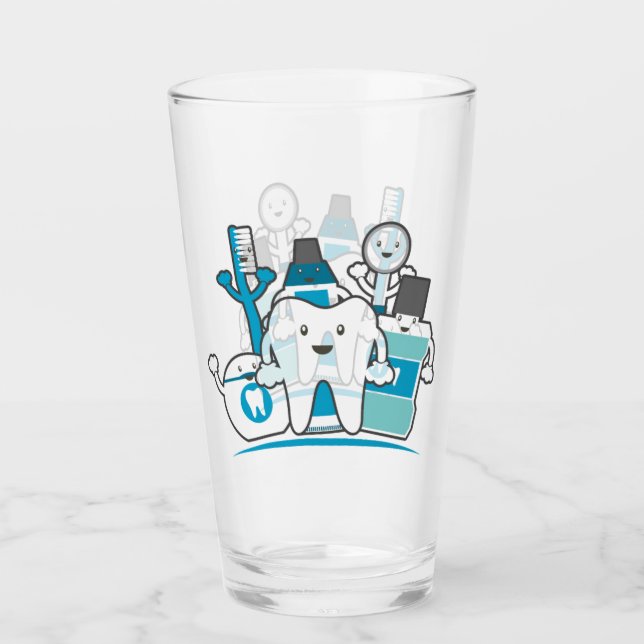 Copo De Pint O grupo limpo dos dentes (Frente)