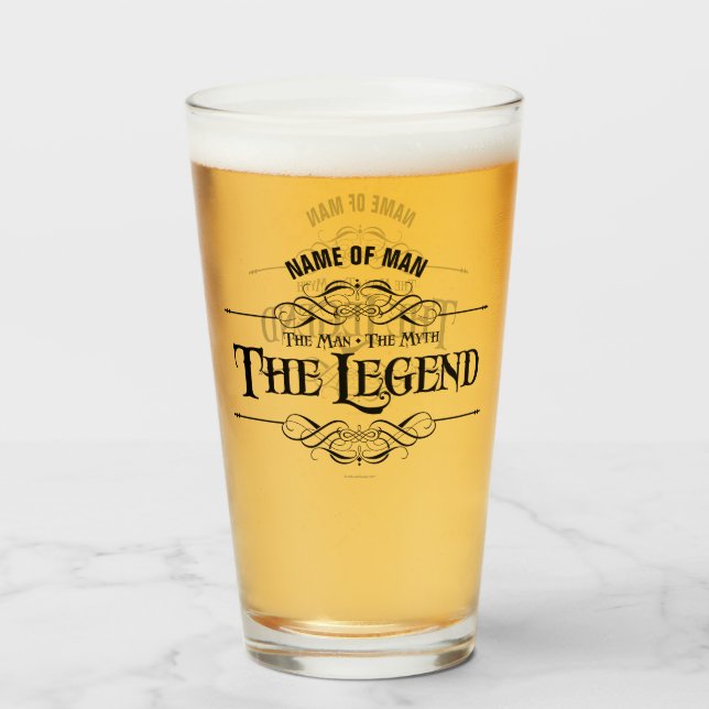 Copo De Pint O Homem, O Mito, A Lenda (Frente (Preenchido))