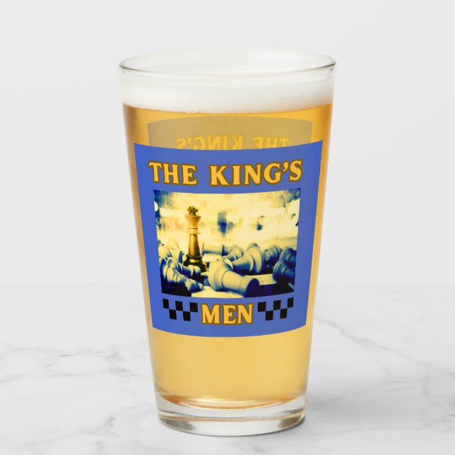 Copo De Pint O Jogador de Xadrez do Rei (Frente (Preenchido))