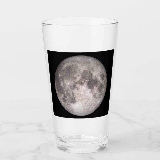 Copo De Pint O Lado Próximo da Lua (Paisagem Lunar) (Frente)