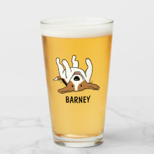 Copo De Pint O lebreiro bonito personalizou o cão engraçado d