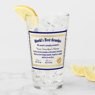 Copo De Pint O melhor certificado de prêmio de avô do mundo
