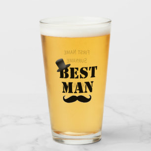 Copo De Pint O melhor homem clássico, bigode, personalizado