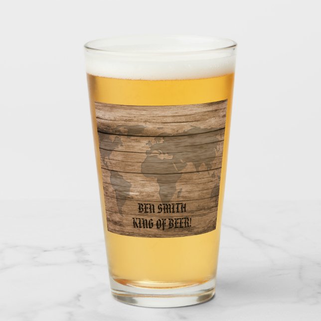 Copo De Pint O mundo inteiro na mesa (Frente (Preenchido))