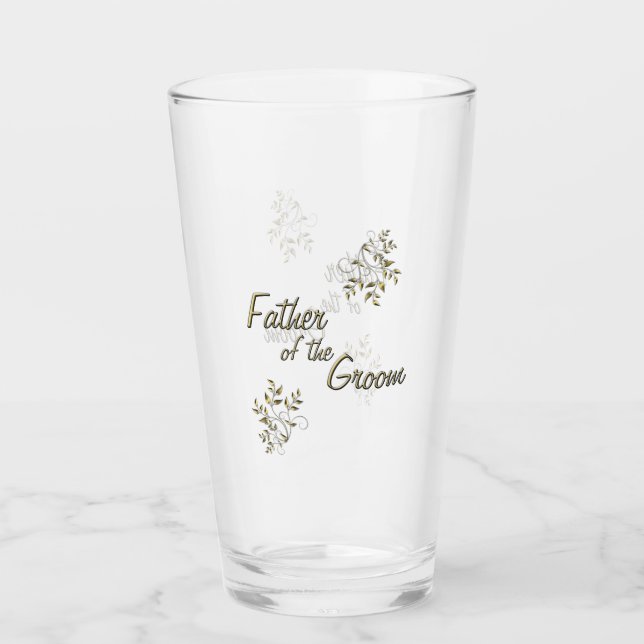 Copo De Pint O Pai do Vidro do Groom (Frente)
