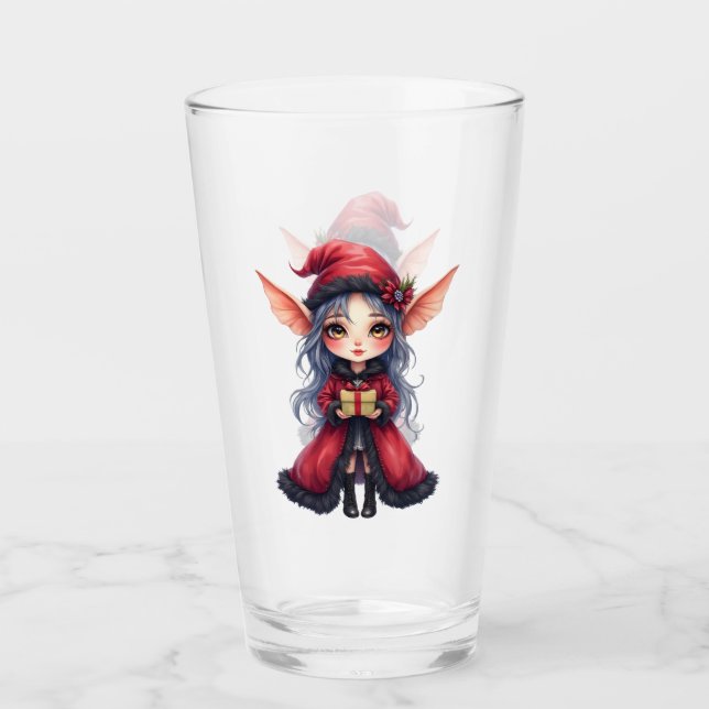 Copo De Pint O Pequeno Mensageiro de Natal.  (Frente)