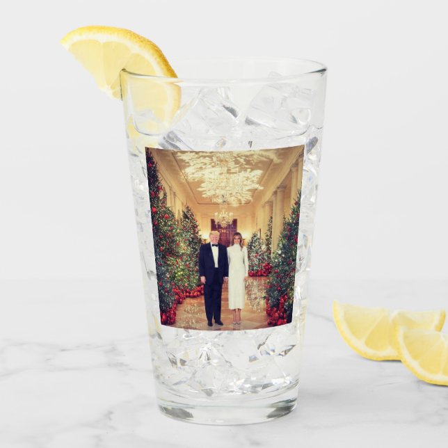 Copo De Pint O Presidente dos EUA, White House Natal (Gelo frontal)