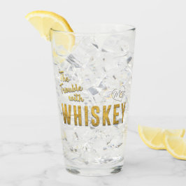 Copo De Pint O problema com vidro do Bebendo Whiskey