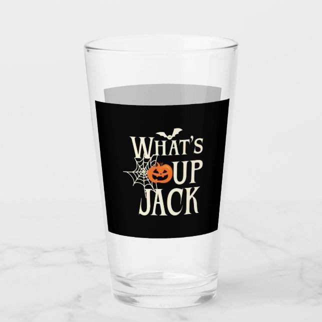 Copo De Pint O que está acontecendo Jack Halloween (Frente)