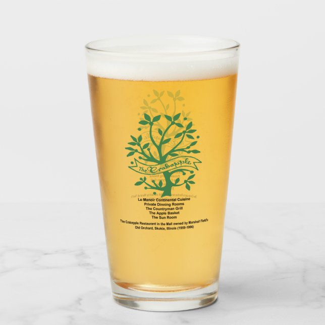 Copo De Pint O Restaurante Crabapple, Skokie, IL (Frente (Preenchido))