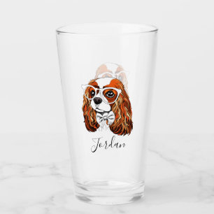 Copo De Pint O retrato descuidado do Spaniel de rei Charles