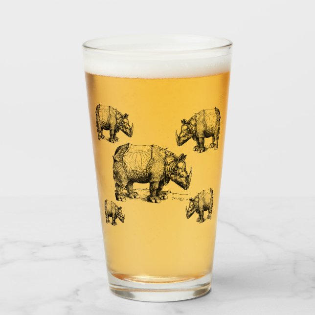 Copo De Pint O Rinoceronte         (Frente (Preenchido))