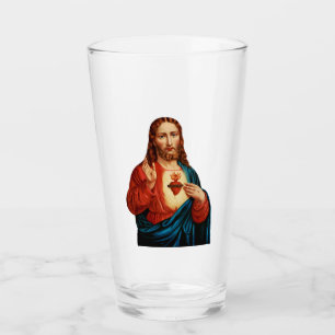 Copo De Pint O Sagrado Coração de Jesus Retrato de Arte Fina