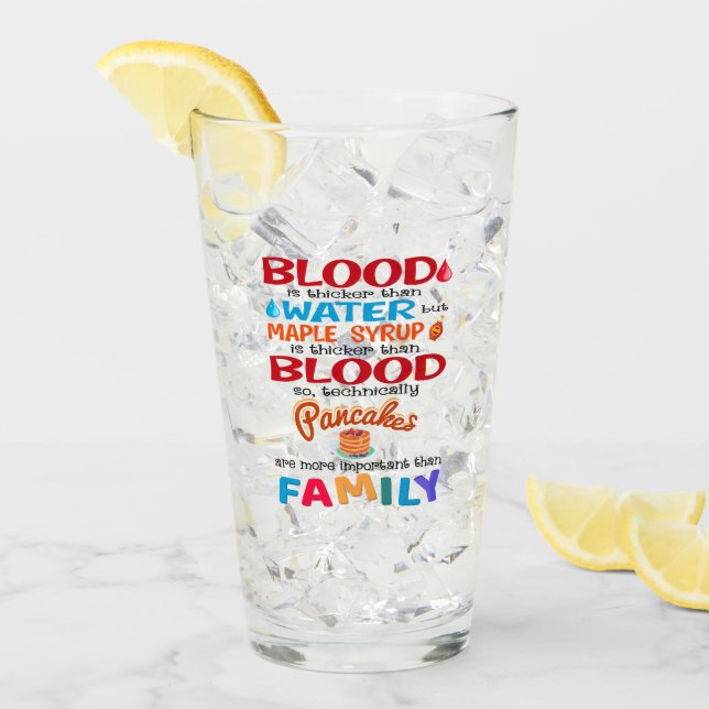 Copo De Pint O sangue é mais espesso do que a água, mas o arbus (Gelo frontal)