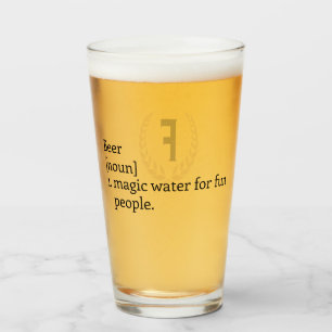 Copo De Pint "O Significado da Cerveja" Monograma