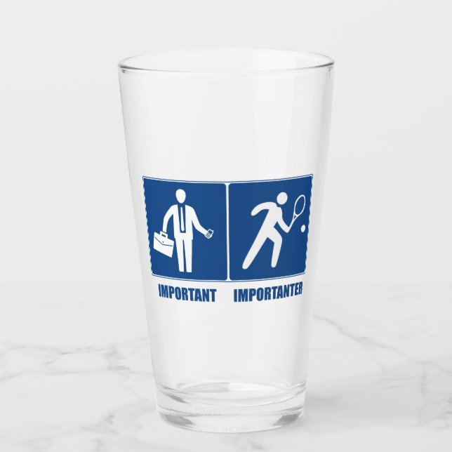 Copo De Pint O Trabalho É Importante, Tênis É Importante (Frente)