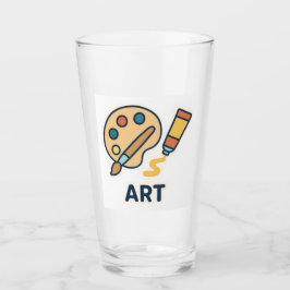 Copo De Pint Objeto de Arte - Paleta de Tinta e Pincel