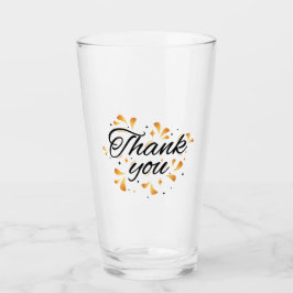 Copo De Pint Obrigado Glass Tumbler - Saudação Grata