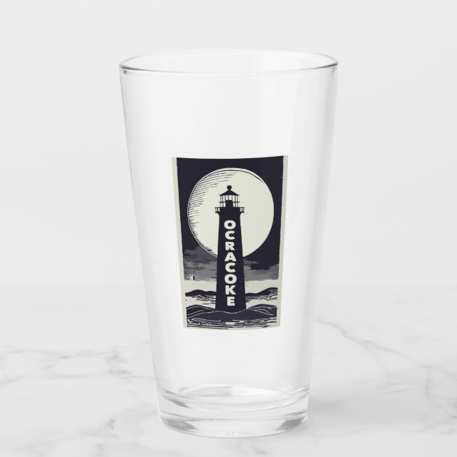 Copo De Pint Ocracoke Lighthouse na Carolina do Norte (Frente)