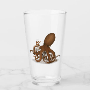 Copo De Pint Octopus de Química Segurando a Ciência do Steampun