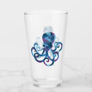 Copo De Pint Octopus do bebendo Glass