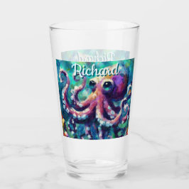 Copo De Pint Octopus Náutico Beach Coastal Personalizado
