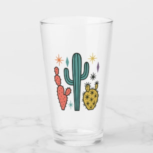Copo De Pint Óculos de Cacto Atômico Funky (Conjunto de 2) Mé