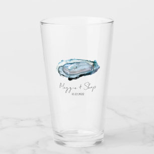 Copo De Pint Óculos de impressão de ostra personalizada