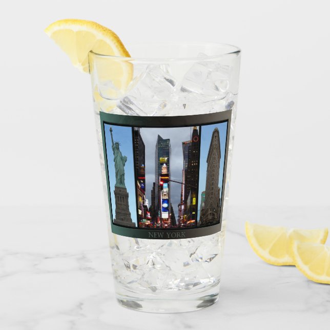 Copo De Pint Óculos de Nova Iorque Personalizados para Souvenir (Gelo frontal)