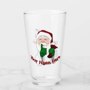 Copo De Pint Óculos de Santa Cláusula Personalizados Decoração