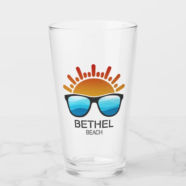 Copo De Pint Óculos de Sol Bethel Beach Virgínia (Frente)