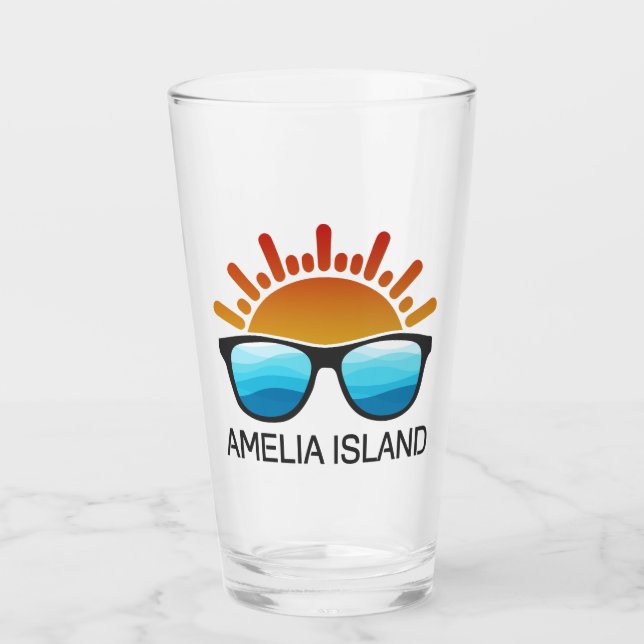 Copo De Pint Óculos de Sol da Ilha Amelia Flórida (Frente)